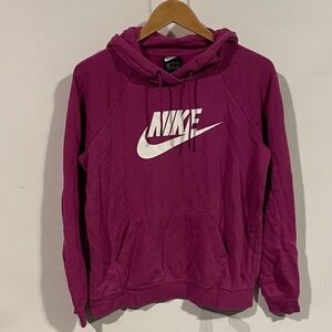 Nike Purple Hoodie with White Logo